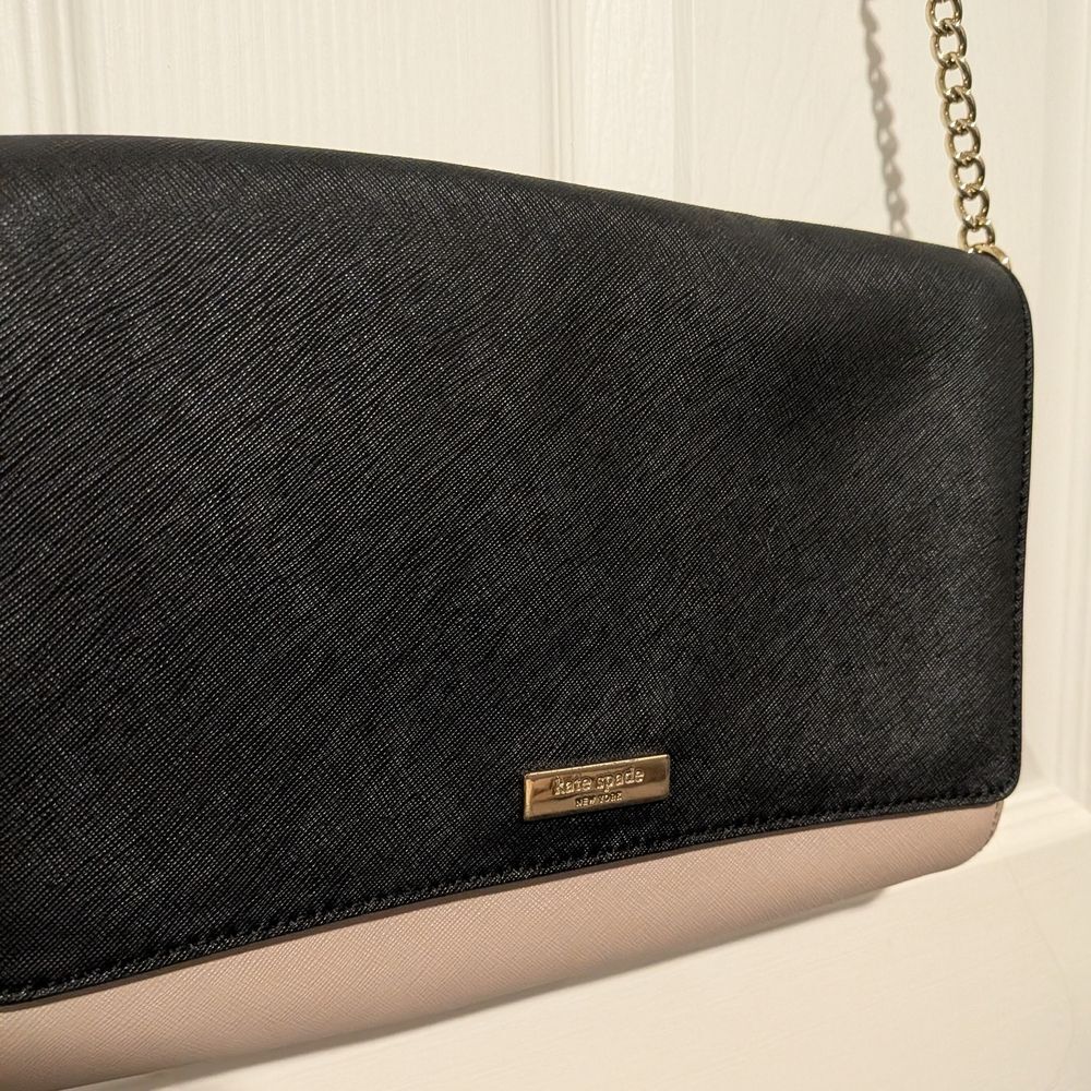 Kate Spade Elegant Black and Cream Crossbody Bag